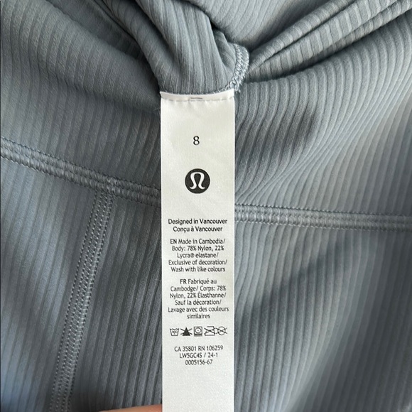 lululemon grey ribbed Align™ High-Rise Mini-Flare Pant - Picture 3 of 5